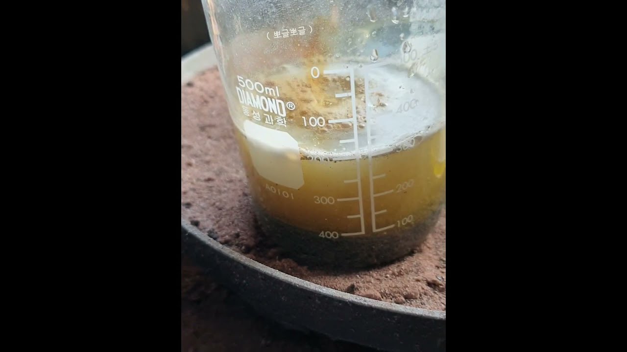 사금채취 하고 순금 만들기