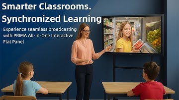 Seamless Broadcasting in the Classroom | PRIMA All-in-One Interactive Flat Panel#smartboard