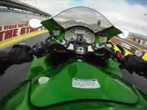 2012 Kawasaki ZX-14R At The Drag Strip - YouTube