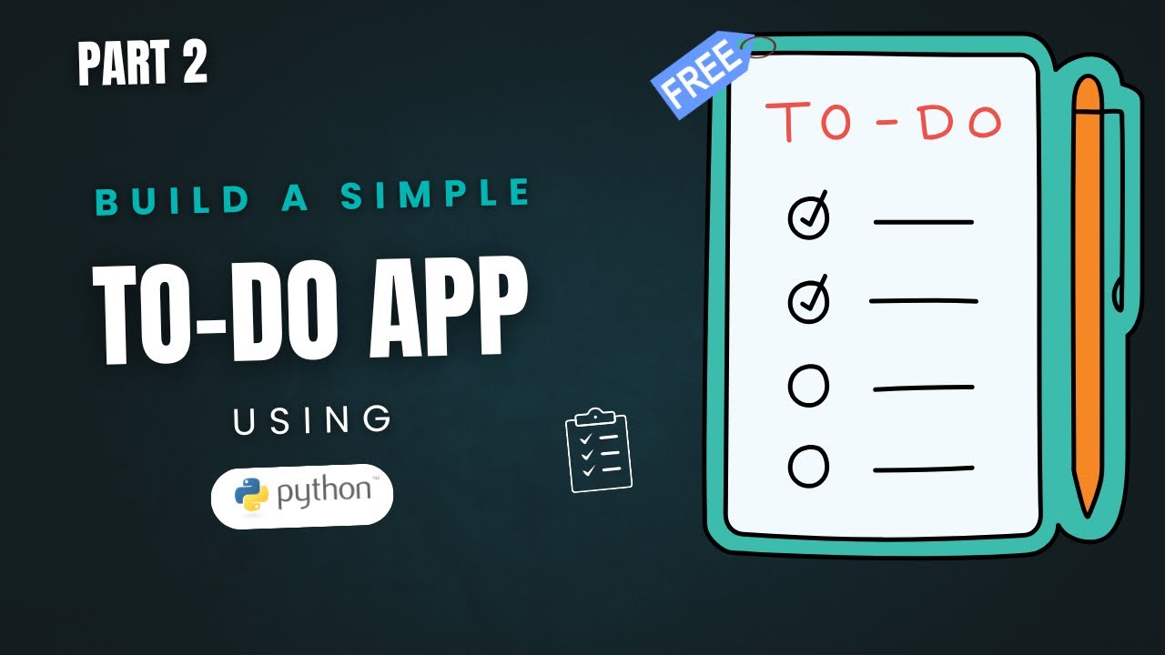 Build a Full-Stack To-Do App | HTML, CSS, JavaScript Frontend + Python ...