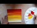 How To Paint A Sunset VERY EASY