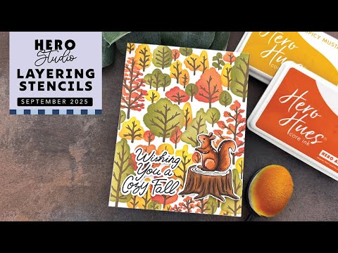 Hero Studio September 2025 Layering Stencil of the Month: Fairytale Forest