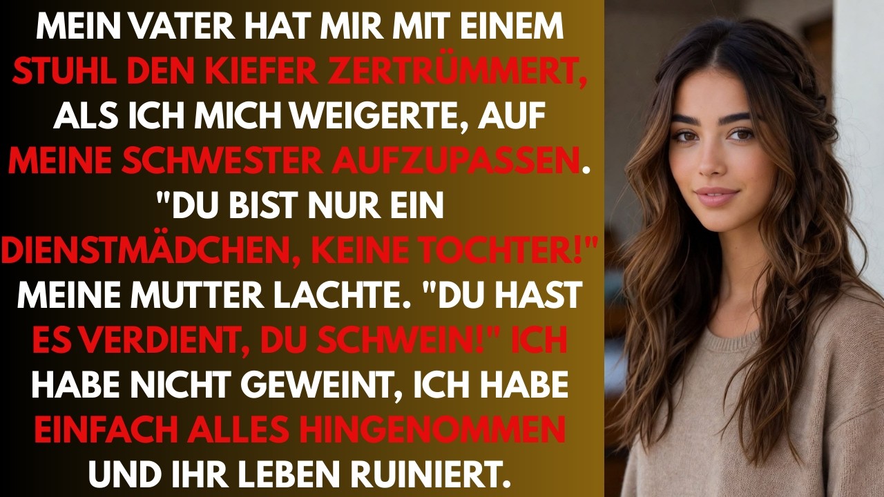 Mein Vater hat mir den Kiefer zertrümmert, weil ich mich weigerte, auf meine Schwester aufzupassen.