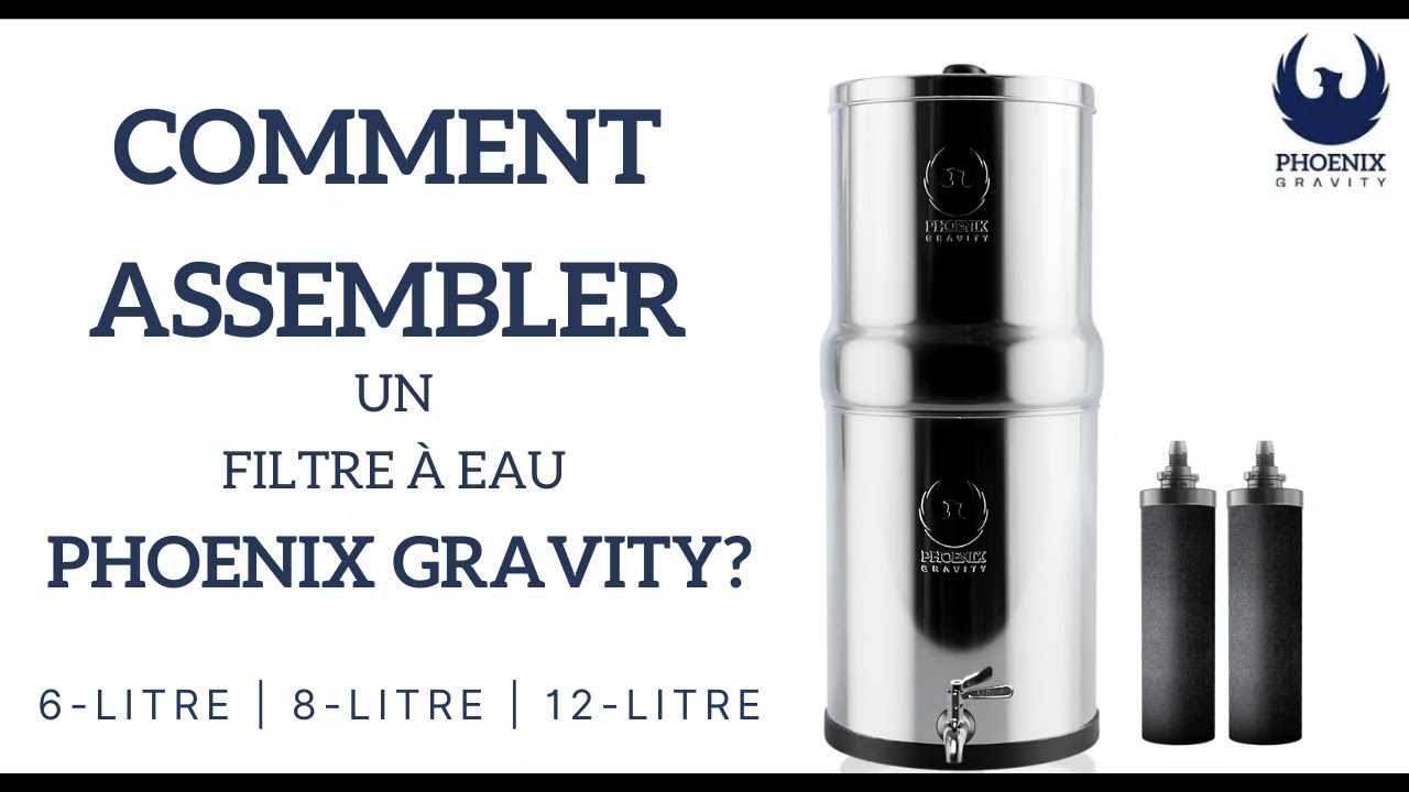 Test du système de filtration Phoenix Gravity 6L en acier inoxydable