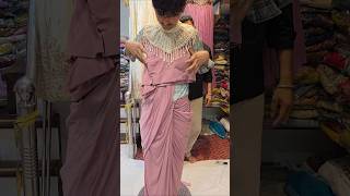Close Neck👌Ruffled Ready to Wear Sarees #shopping #chennai #rooprani