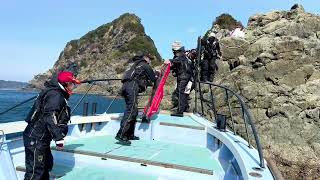 米水津の当番瀬横島一番から四番