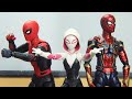 Spider-man And Gwen Stacy vs Venom Figure Stop Motion