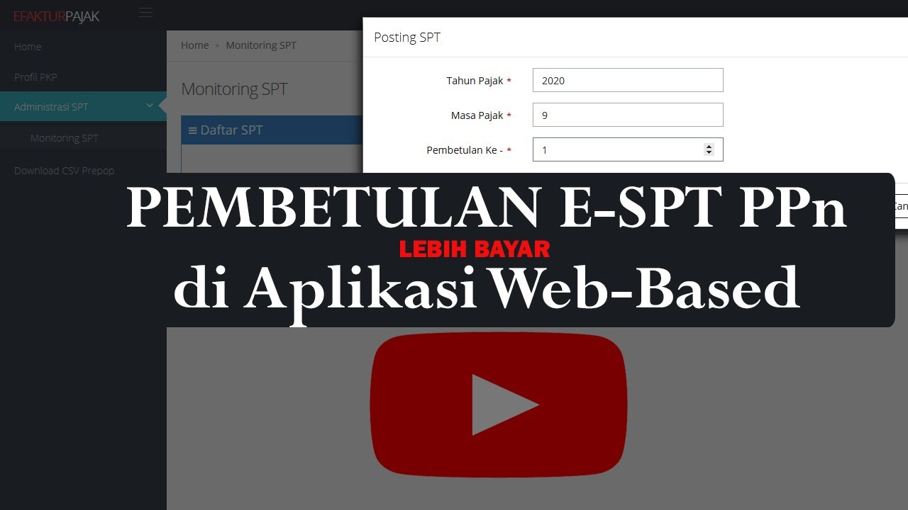 PPN 1111 DI APLIKASI EFAKTUR WEB-BASED STATUS LEBIH BAYAR 