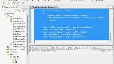 Java Web Programming with Eclipse: Item Management, Delete Page