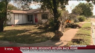 Onion Creek residents return home
