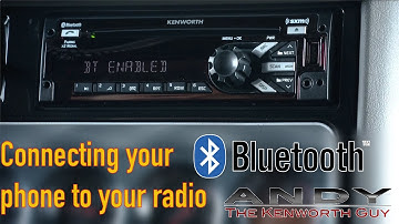 Programming your Kenworth Bluetooth Radio to your Mobile Phone