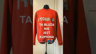 Uszyłam tę bluzę sama plus ręczne naszywki punch needle