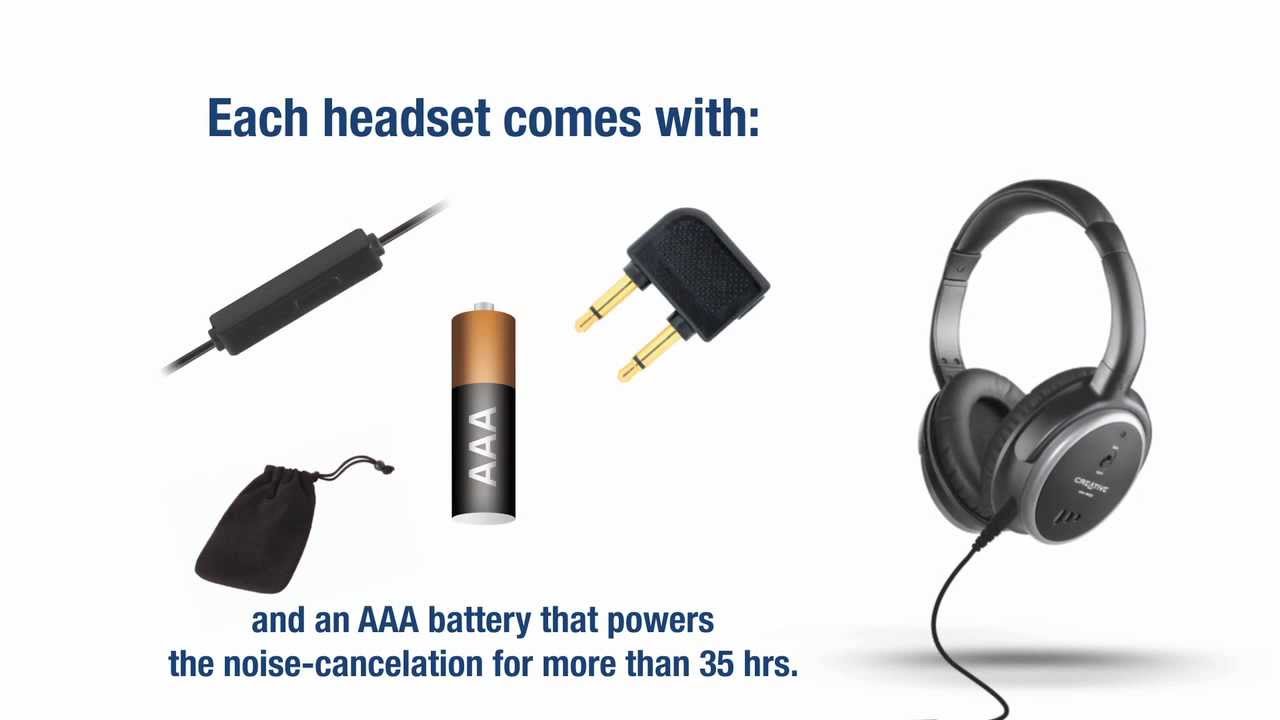 Creative HN-900 -  noise-canceling headphones with microphone