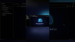 🦋 Neon Butterfly Animation Using HTML, CSS & JavaScript ✨ #Shorts