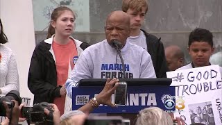 Representative John Lewis Speaks At Atlanta March