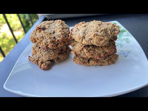 Eggless Banana Oatmeal Cookies No butter No flour 3 ingredients only Easy and delicious