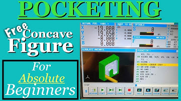 #HOW TO PROGRAM FREE CONCAVE POCKETING FIGURE ON MANUAL GUIDE i #8