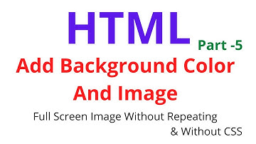 How To Set Background Image In HTML In Hindi | HTML Background Image Without CSS |