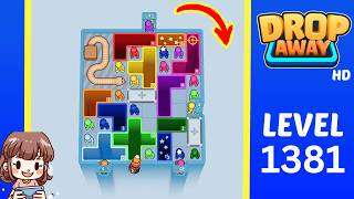 Drop Away Level 1381 Solution Walkthrough