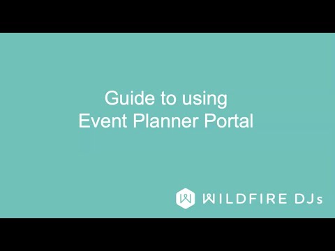 Wildfire DJs Event Planner Portal guide