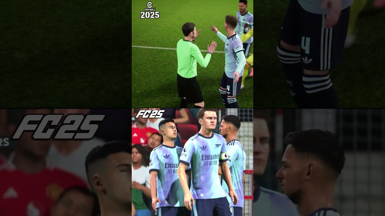FC 25 vs eFootball 2025 Cut Scene Comparison 