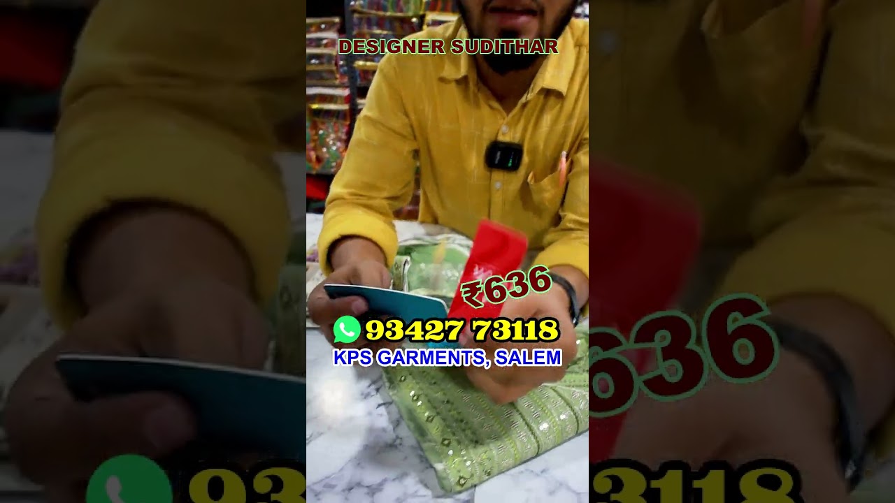 BRANDED DESIGNER SUDITHAR COLLECTIONS AT OFFER PRICE KPS GARMENTS YouTube
