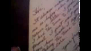 My LIndsay Wagner autograph video