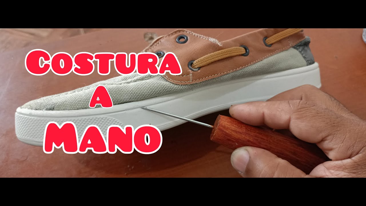 Como coser zapatos a mano fácil y rápido Paso a paso YouTube
