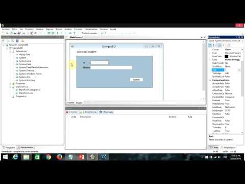 Ejemplo1: Mysql, C#, SharpDevelop 6