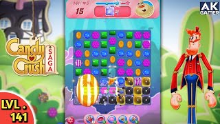 Candy Crush Saga 🍭 Level - 141 #canddy #viral #games #gaming 