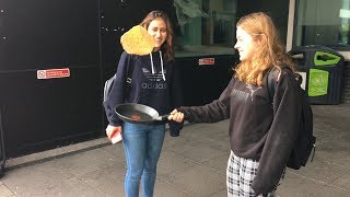 We ask students what they are doing for Pancake Day