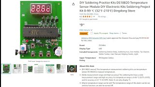 DIY Temperature Module Soldering Kit