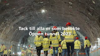 Öppen tunnel 2023