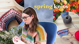 new spring projects !! (a cozy week of knitting)