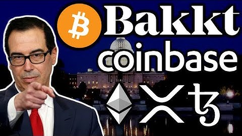 ⭐️BITCOIN & CRYPTO Stock Crash - Mnuchin Hires Coinbase CLO - Bakkt $300M Funding - Tezos $200M