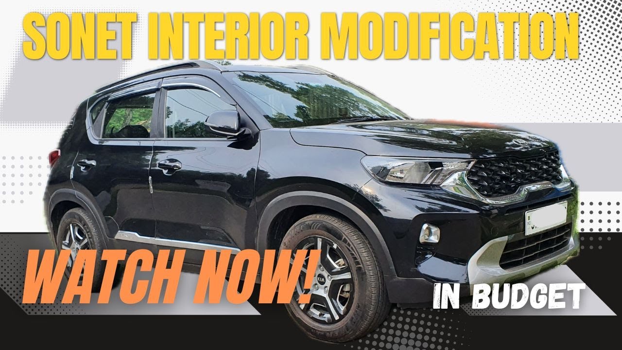 KIA Interior Modifications with Ambient Lighting and new Seats