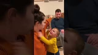 Baby Steps In When Mom Gets Loud With Dad