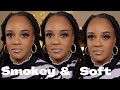 Smokey &amp; Soft Makeup Look | In A Rush Makeup Look | Dark Skin Makeup | Oily Skin Approved