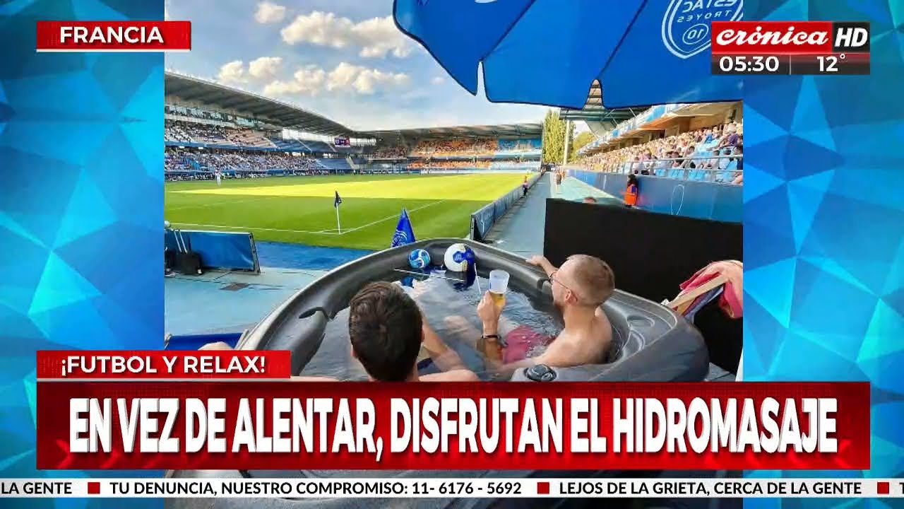 Platea top: ¡instalaron un jacuzzi en el estadio!