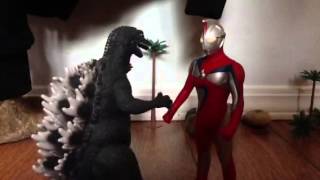 Godzilla 2001 X ultraman cosmos (Godzilla and Ultraman fan film) screenshot 4