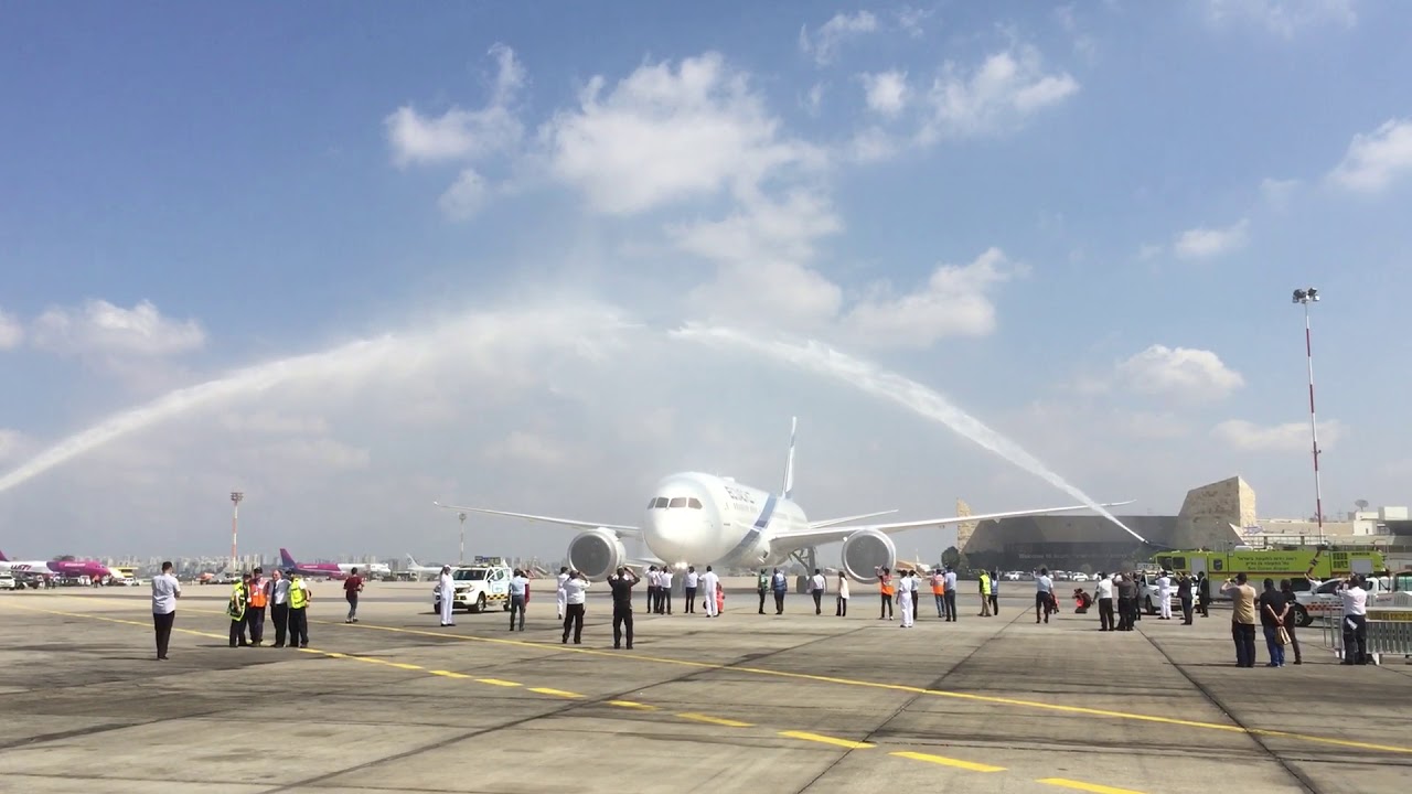 Boeing 787 dreamliner el al first time in israel