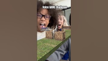 Mom and son trying voice game Challenge!! #shorts #challenge #family #thebeverlyhalls