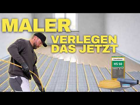 Fußbodenheizung verlegen: Dämmung, Fließ, Randstreifen & HS50 – kompletter Aufbau (Praxistest)