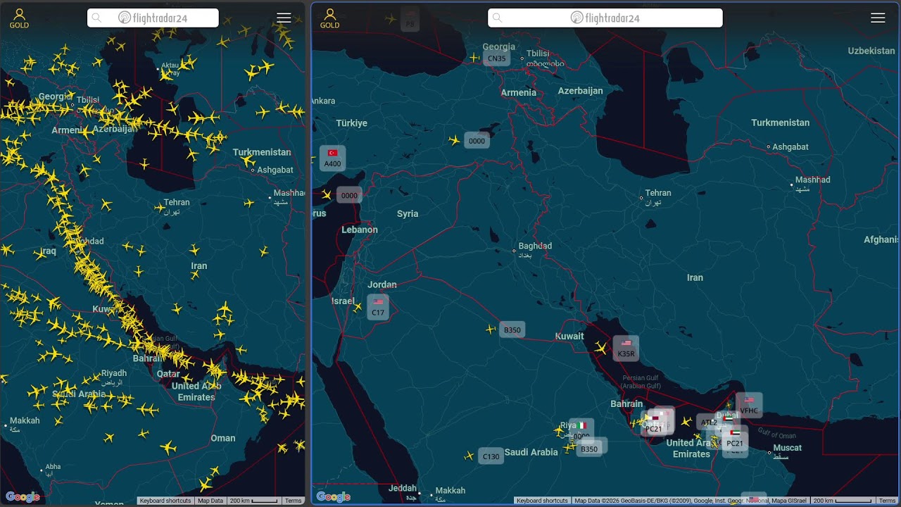 Live  Flight Radar | Real-Time Air Traffic | Live | IRAN | DOOMSDAY☠️☄️💥