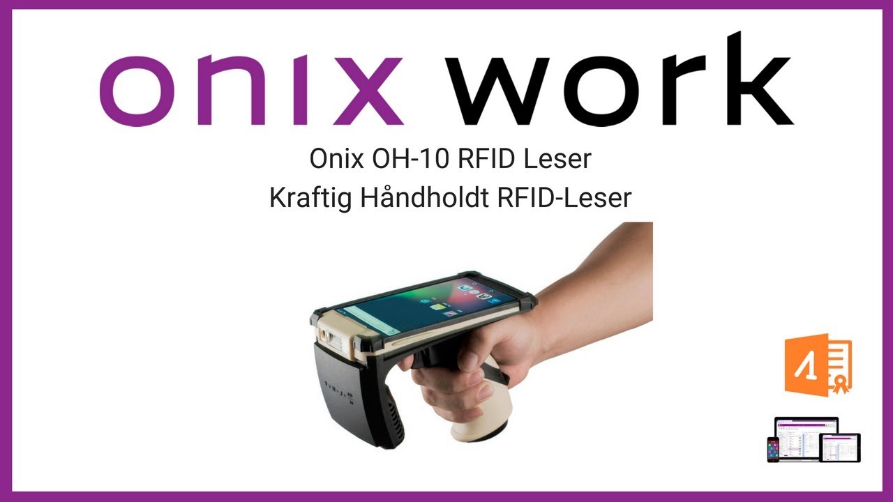 Onix inspection med kraftig håndholdte RFID leser