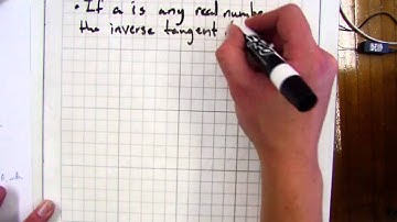 13.4 - Inverse Trig Functions