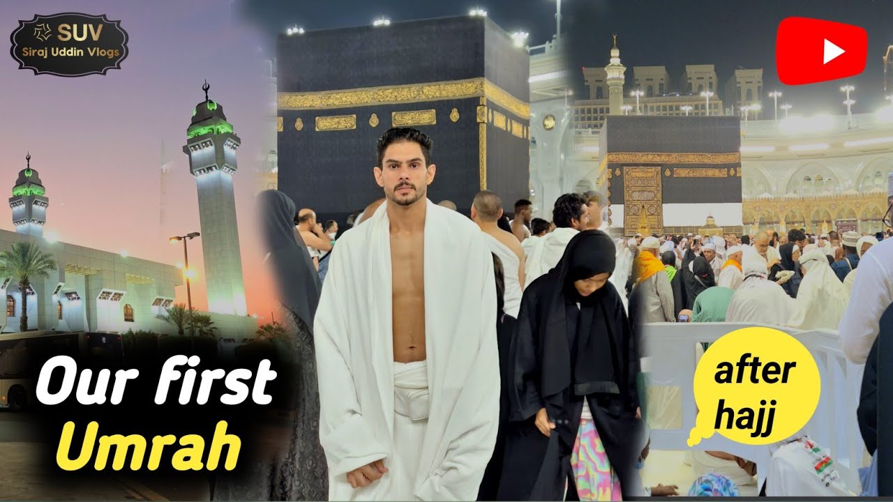 Performed Our first Umrah❤️ After Hajj✨️Allhamdullah for everything first time🤲 full baground music🎶