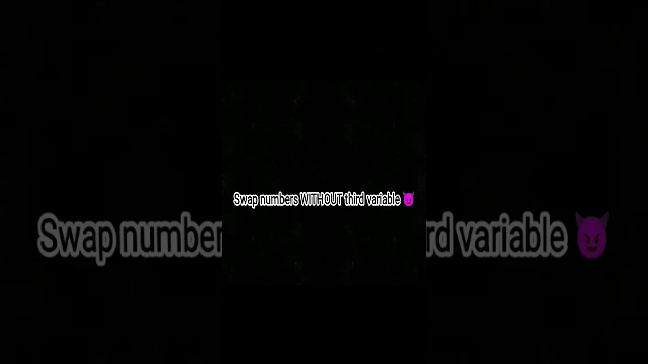 Swap Numbers Like a Pro 