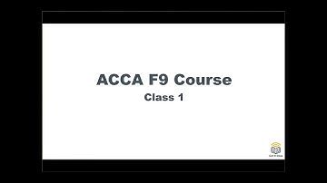 ACCA F9 Course Investment Appraisal 01 Accounting Rate of Return