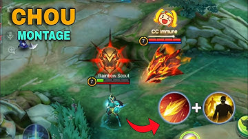 CHOU MONTAGE FREESTYLE | Flameshot + Flicker Combo Highlights Mobile Legends